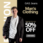 GAS Mens Clothing - Up To 50% OFF