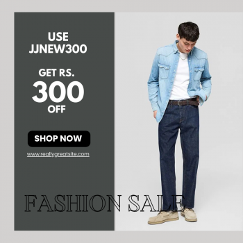 Jack and Jones Coupon Code: Rs.300 Off on First Order Deal
