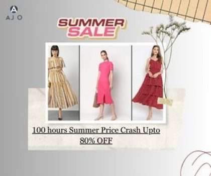 Ajio 100 hours Summer Price Crash Upto 80% OFF