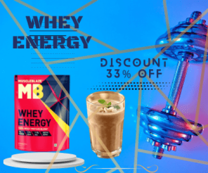 MuscleBlaze Whey Energy with Digezyme,