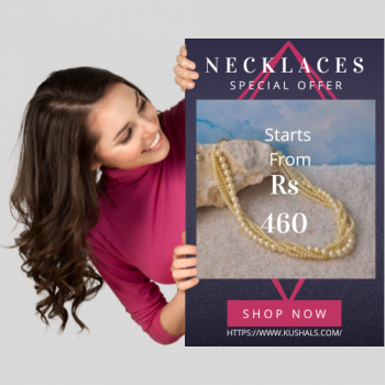 Kushals offers necklaces starting at just Rs. 460