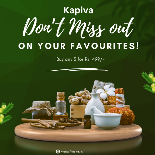 Kapiva - Buy any 5 ayurvedic Product for Rs. 499/-