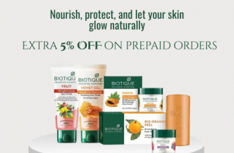 Biotique - Extra 5% OFF on prepaid orders