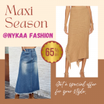 Nykaa Fashion Maxi Season Get 65% off on Maxi Skirt and Dresses