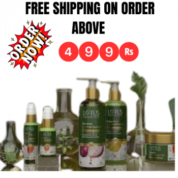 Lotus Herbals Avail Free Delivery on Orders Worth Rs 499 and Above