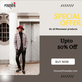House of masaba-Save upto 50% off on menswear! Sale live"