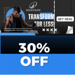 Decathlon- Get 30% OFF on Fitness wear products