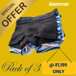 bummer Pack of 3 undies at ₹1,199