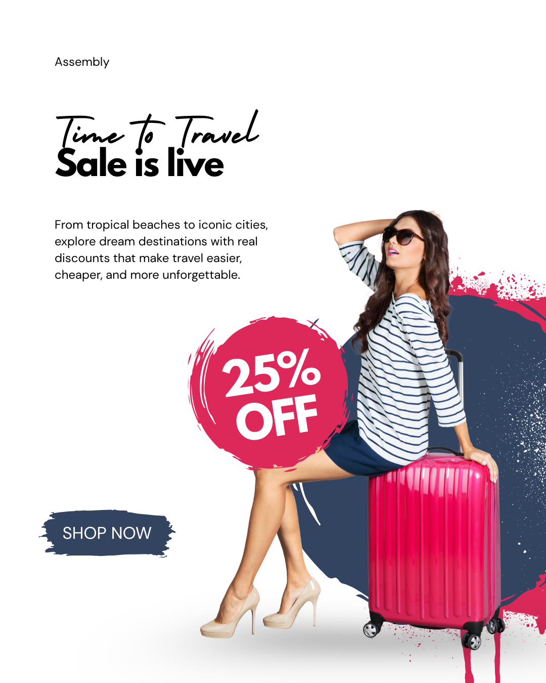 Up to 25% off valid on select sets of 3 Trolley Bags only. Limited time offer.