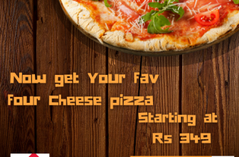 Four Cheese Sourdough Pizza Starting at Rs 349"