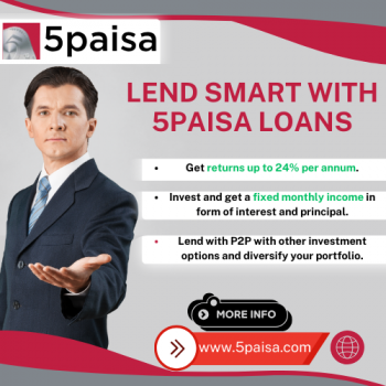 5paisa: Get returns up to 24% per annum. Lend smart with 5paisa Loans for better financial growth