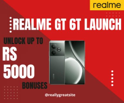 Realme GT 6T launch Get up to Rs 5000 bonus at the Realme event live