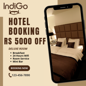 Indigo Flight Offer - Up To Rs 5000 OFF On Hotel Bookings