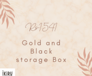 Ikiru gold and black storage box