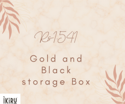 Ikiru gold and black storage box