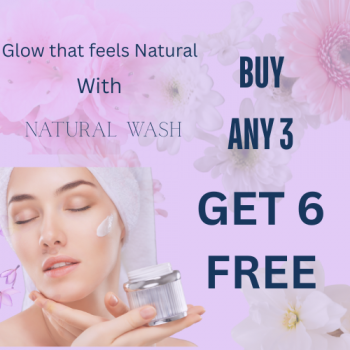 Natural Wash-Beauty More Buy 3, get 6 free! SALE LIVE