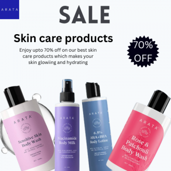 Arata- Enjoy Up to 70% Off on Skin Care Products