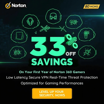 Avail 33% Savings On Your First Year of Norton 360 For Gamers