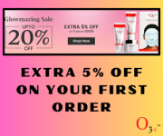 Extra 5% Off Your First Order at O3 Plus