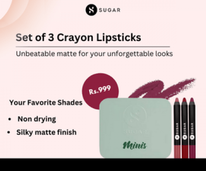 Sugar Crayon Mini Lipstick Set