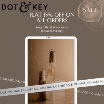 dot & key - FLAT 15% OFF on all orders