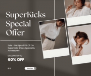 Sale - Get Upto 60% Off On Superkicks Shoes Apparel & Accessories