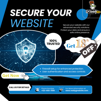 GoDaddy Get 18% OFF on Web Security For Website