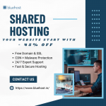 Bluehost Shared Hosting – 45% Off | Free Domain & SSL Included