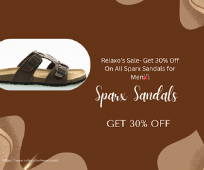 Relaxo’s Sale- Get 30% Off On All Sparx Sandals for Men🎉