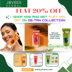 Jovees: Get flat 20% OFF on De-Tan collection -Shop Now