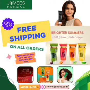 Jovees: Get Free Shipping on All Products – Hurry, Shop Now