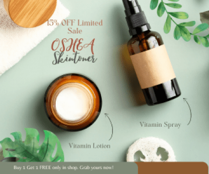 15% off all Skin Cleansing Toner Limited Time Offer