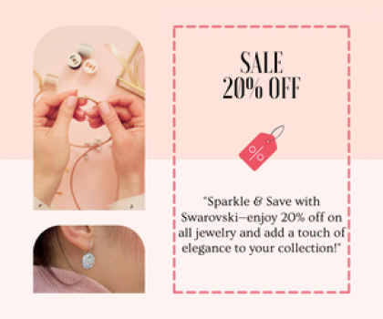 Swarovski Sparkle & Save: 20% Off Jewelry!