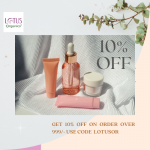 Get 10% Off On Order over 999/- Use Code LOTUSOR