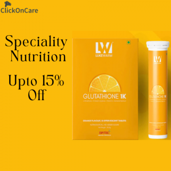 Clickoncare- Upto 15% Off on Speciality Nutrition Products