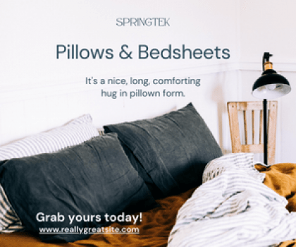 Springtek Avail Up To 60% OFF On Pillows & Bedsheets