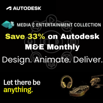 Unlock Creativity – 33% Off Autodesk Media & Entertainment