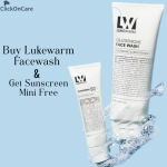 Clickoncare-Buy Lukewarm Facewash & Get Sunscreen mini Free