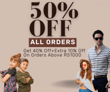 Get 40% Off+Extra 10% Off On Orders Above RS1000