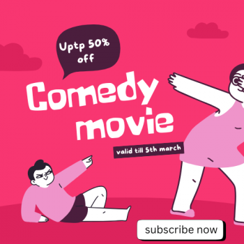 Flat 50% OFF + Extra 12% OFF on Special Comedy Movies