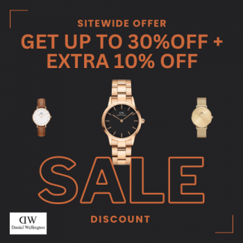 Enjoy luxury with best deals & offers sitewide with Daniel Wellington-Sitewide Offer Get Up To 30%OFF + Extra10% OFF !
