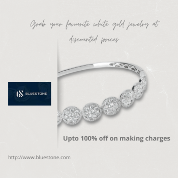 Upto 100% off on making charges on Platinum jewelery