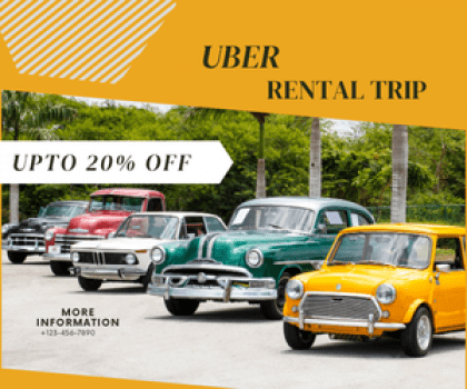 Enjoy up to 20% off on your next Uber rental trip with this special discount offer.