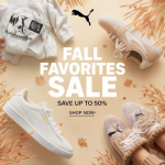 Puma-Step into style with Puma’s Fall Favorites Sale—save up to 50% on shoes and apparel.
