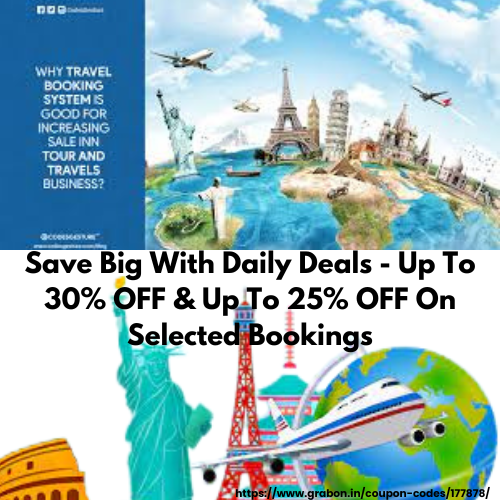 Save Big With Daily Deals - Up To 30% OFF & Up To 25% OFF On Selected Bookings