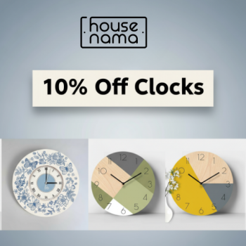Tick-tock, it’s time to save 10% on clocks!