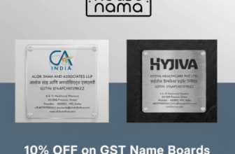 Save 10% on premium GST Name Boards by Housenama.