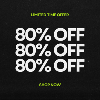 up to off 80% on tops&shots Rs.499