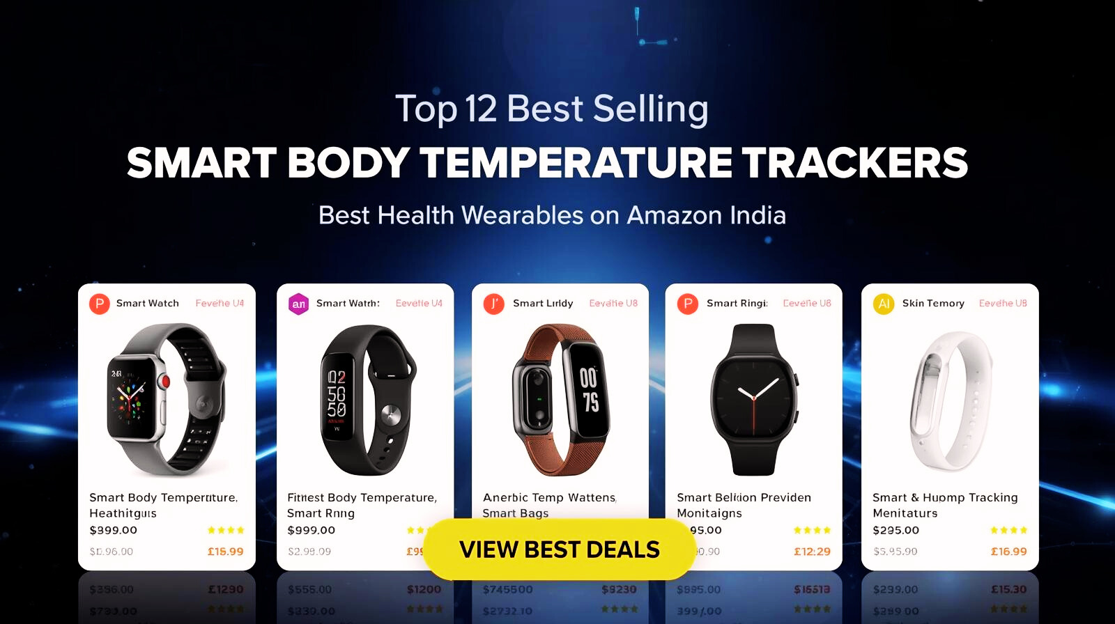 Top 10 Best Selling Smart Body Temperature Trackers (Amazon)