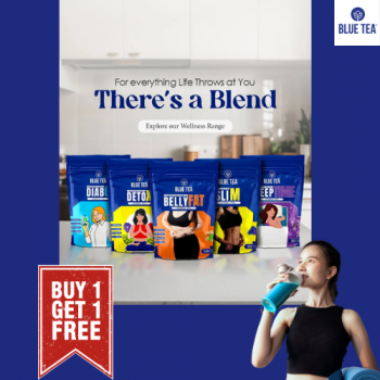 Blue Tea buy 1 get 1 free offer